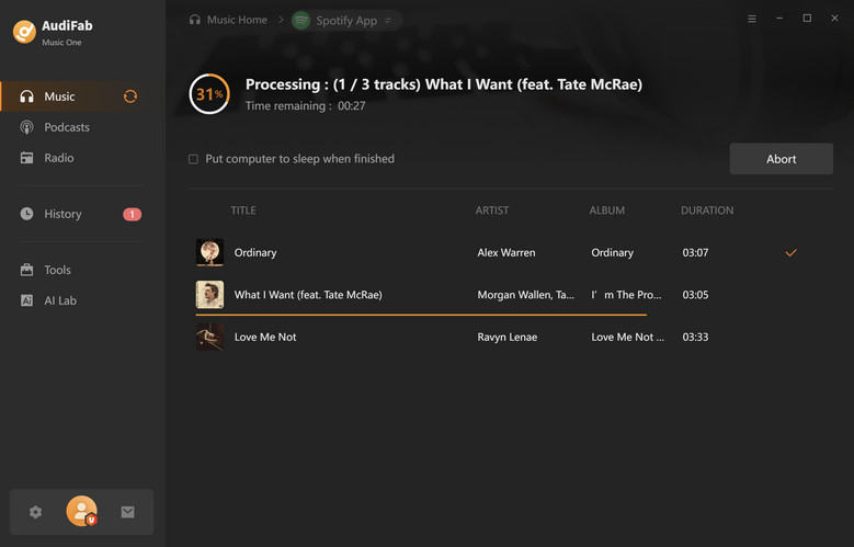 convert spotify music to mp3