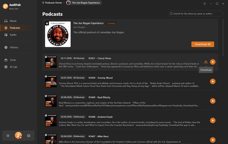 download-podcasts to mp3 for free