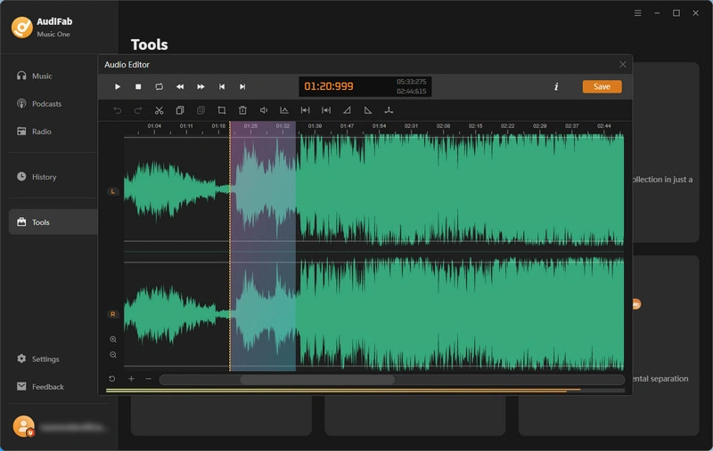 Edit your downloaded YouTube audio