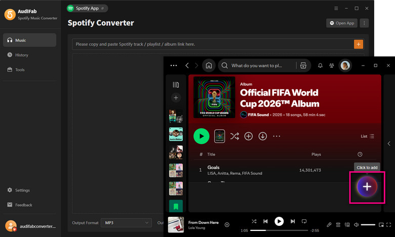 add fifa songs 