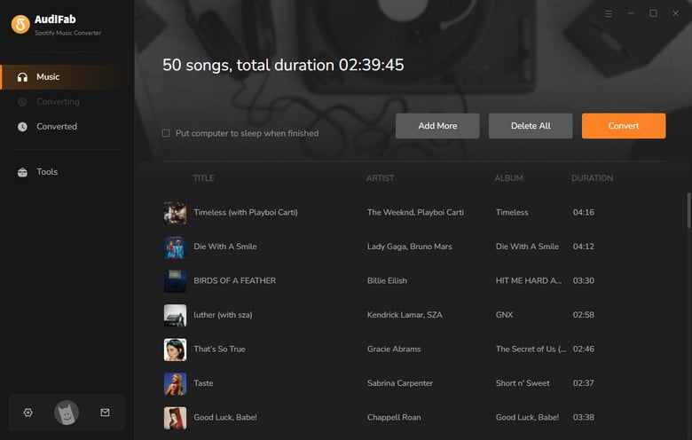 convert spotify tracks to mp3