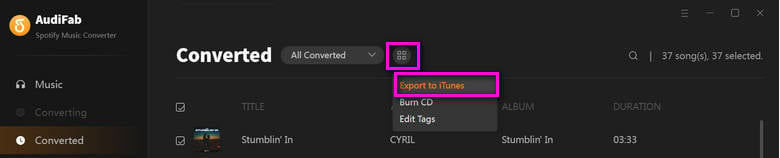 export spotify to itunes