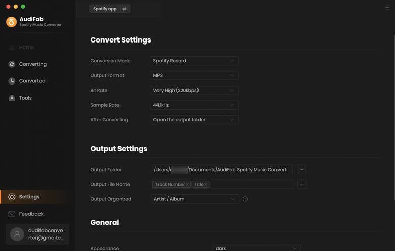 choose mp3 as the output format