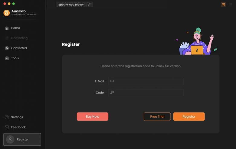 register Spotify Music Converter