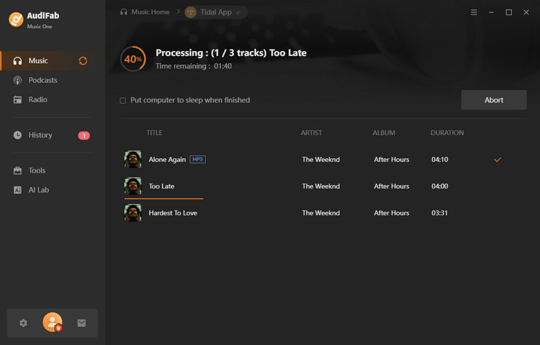 convert tidal music to mp3