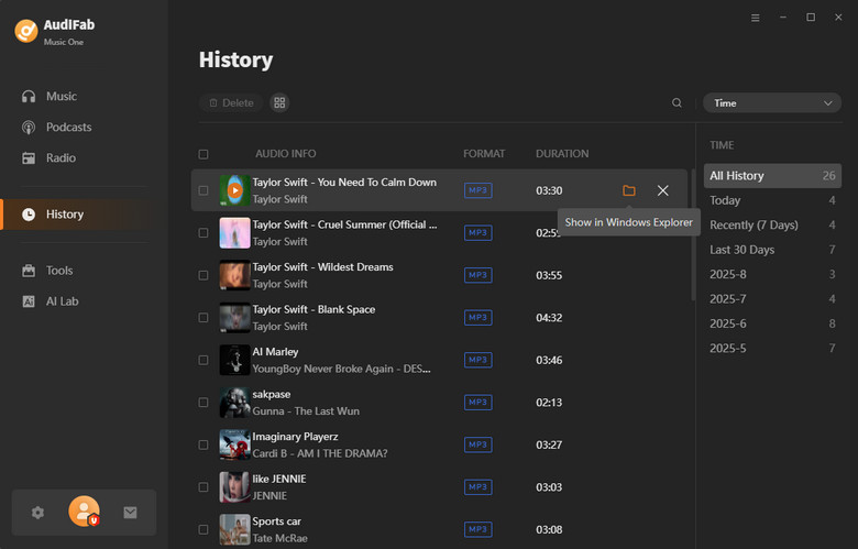 check downloaded youtube mp3s
