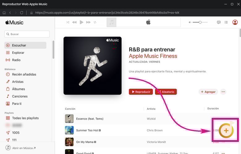 adicionar Apple Music ao Audifab