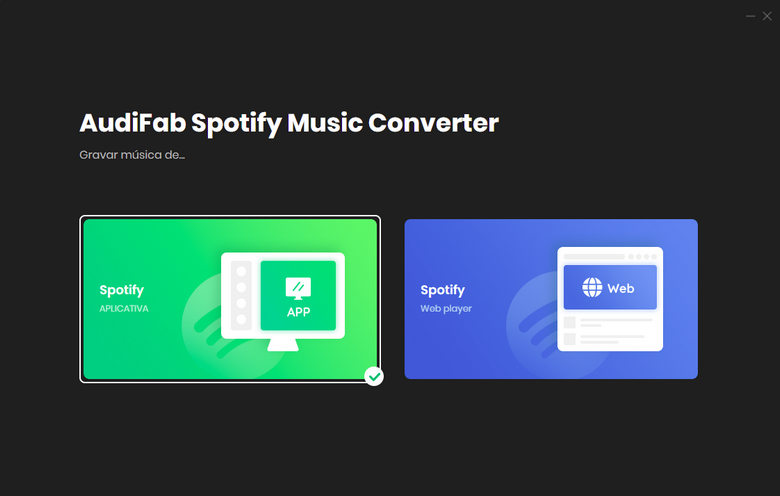escolher modo de conversão do Spotify