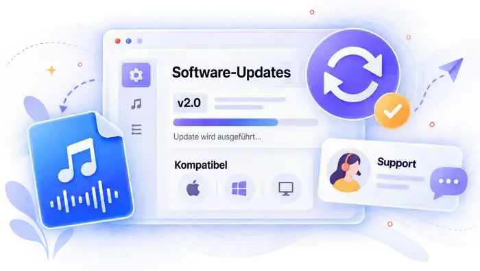 Kostenlose Updates und Support