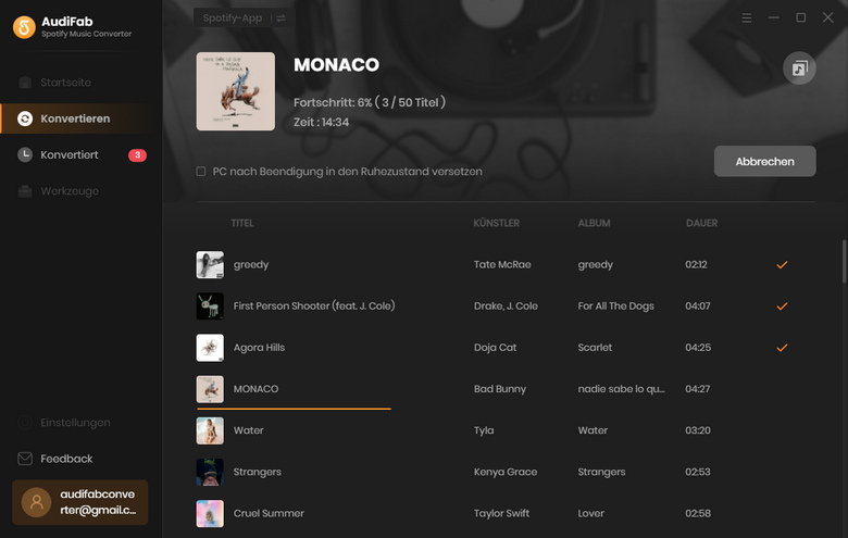 Konvertieren Sie Spotify-Musik in MP3