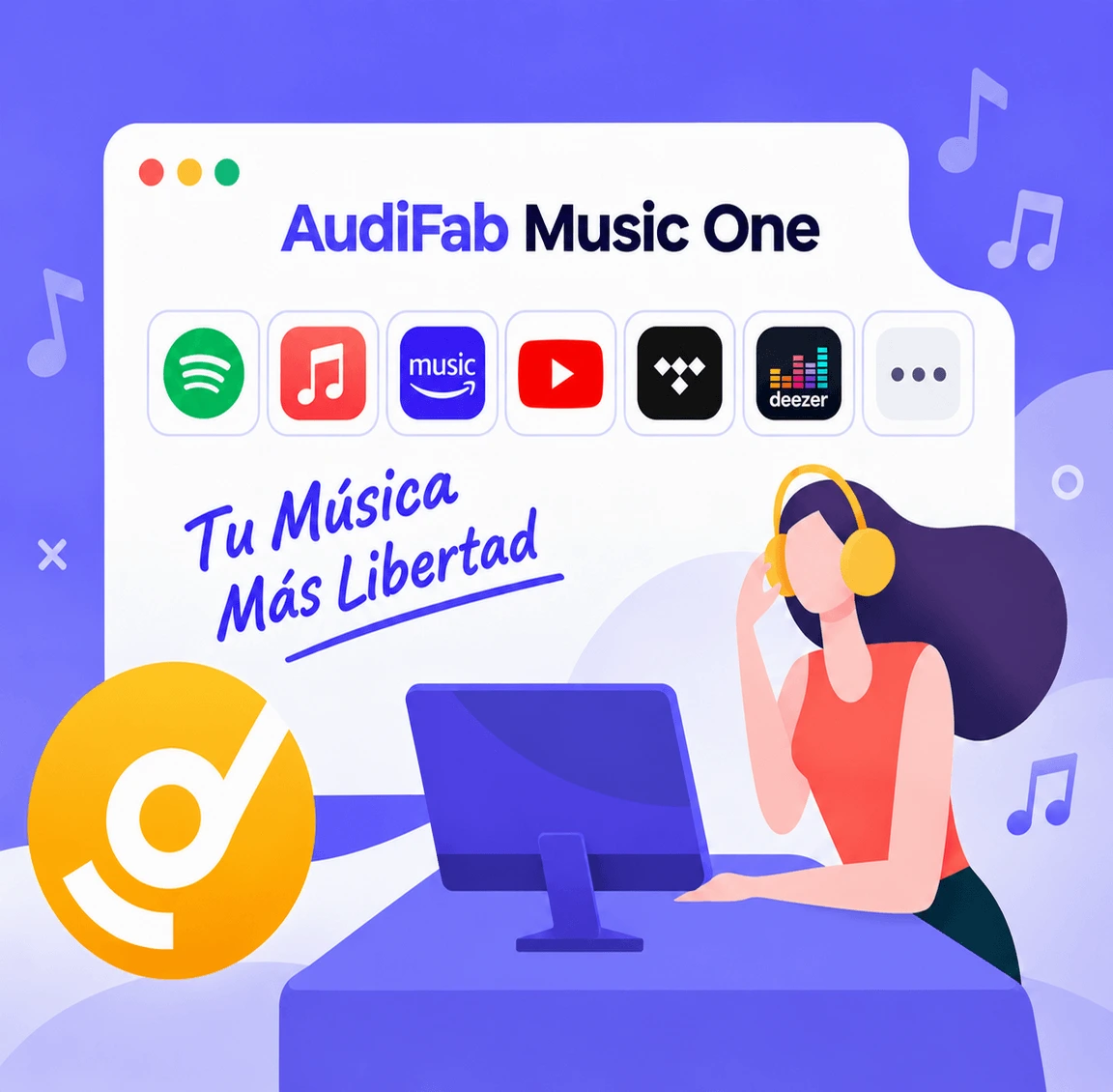 AudiFab Music One: un solo convertidor para múltiples plataformas de streaming