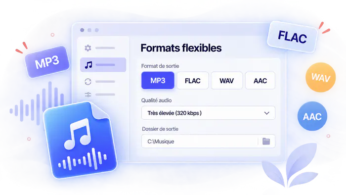 Formats audio variés