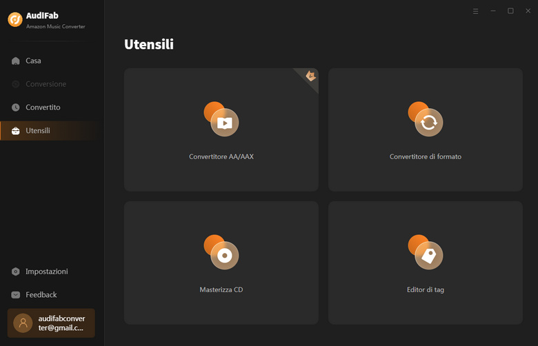 strumenti aggiuntivi di AudiFab